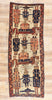 5 x 12 Beige Antique Persian Shiraz Pictorial Rug 61538