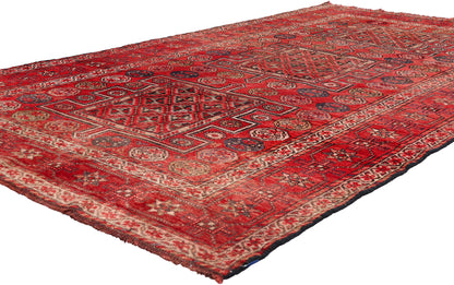 6 x 10 Red Antique Persian Shiraz Rug 61426