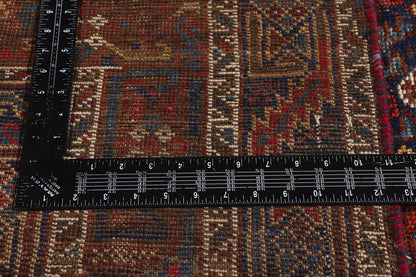 7 x 11 Navy Blue Antique Persian Shiraz Rug 61427