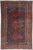 7 x 11 Navy Blue Antique Persian Shiraz Rug 61427