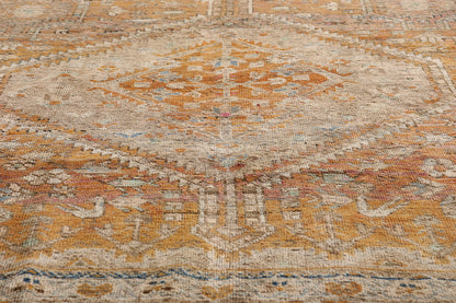 9 x13 Orange Antique Persian Shiraz Rug 61528