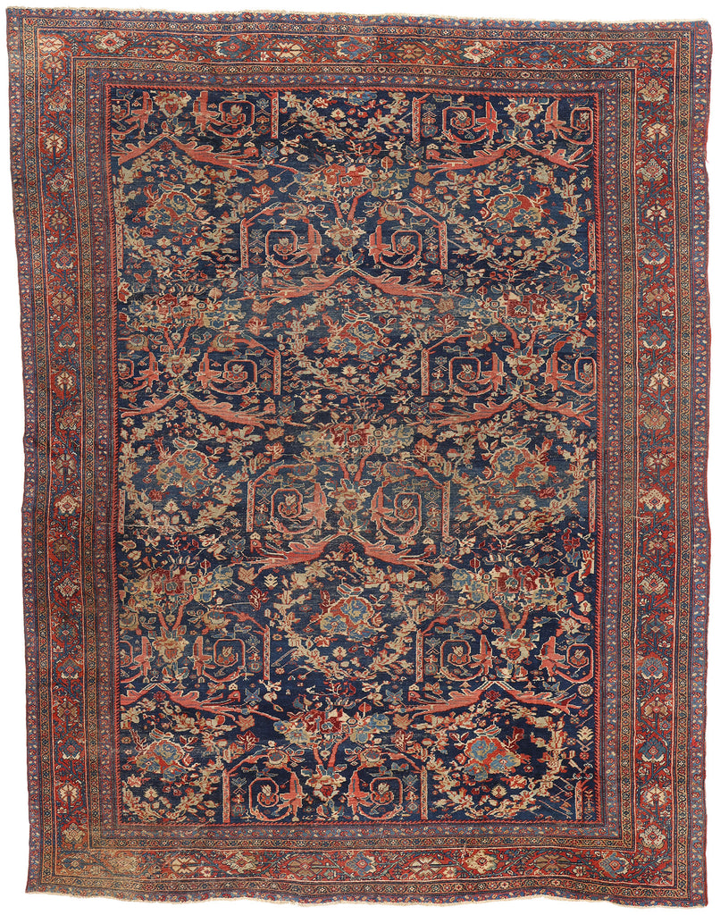 9 x 11 Antique Persian Sultanabad Rug 78652
