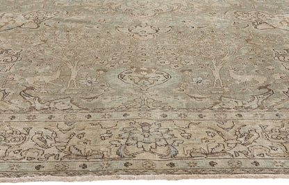 10 x 12 Antique Persian Tabriz Rug 61378