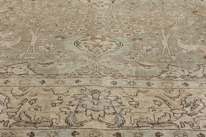 10 x 12 Antique Persian Tabriz Rug 61378
