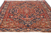 4 x 7 Navy Blue Antique Persian Tabriz Rug 79328