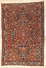 4 x 7 Navy Blue Antique Persian Tabriz Rug 79328