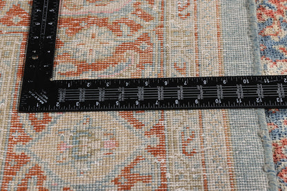 8 x 11 Distressed Blue Antique Persian Tabriz Rug 61521