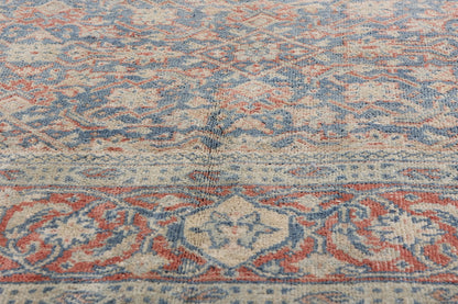 8 x 11 Distressed Blue Antique Persian Tabriz Rug 61521