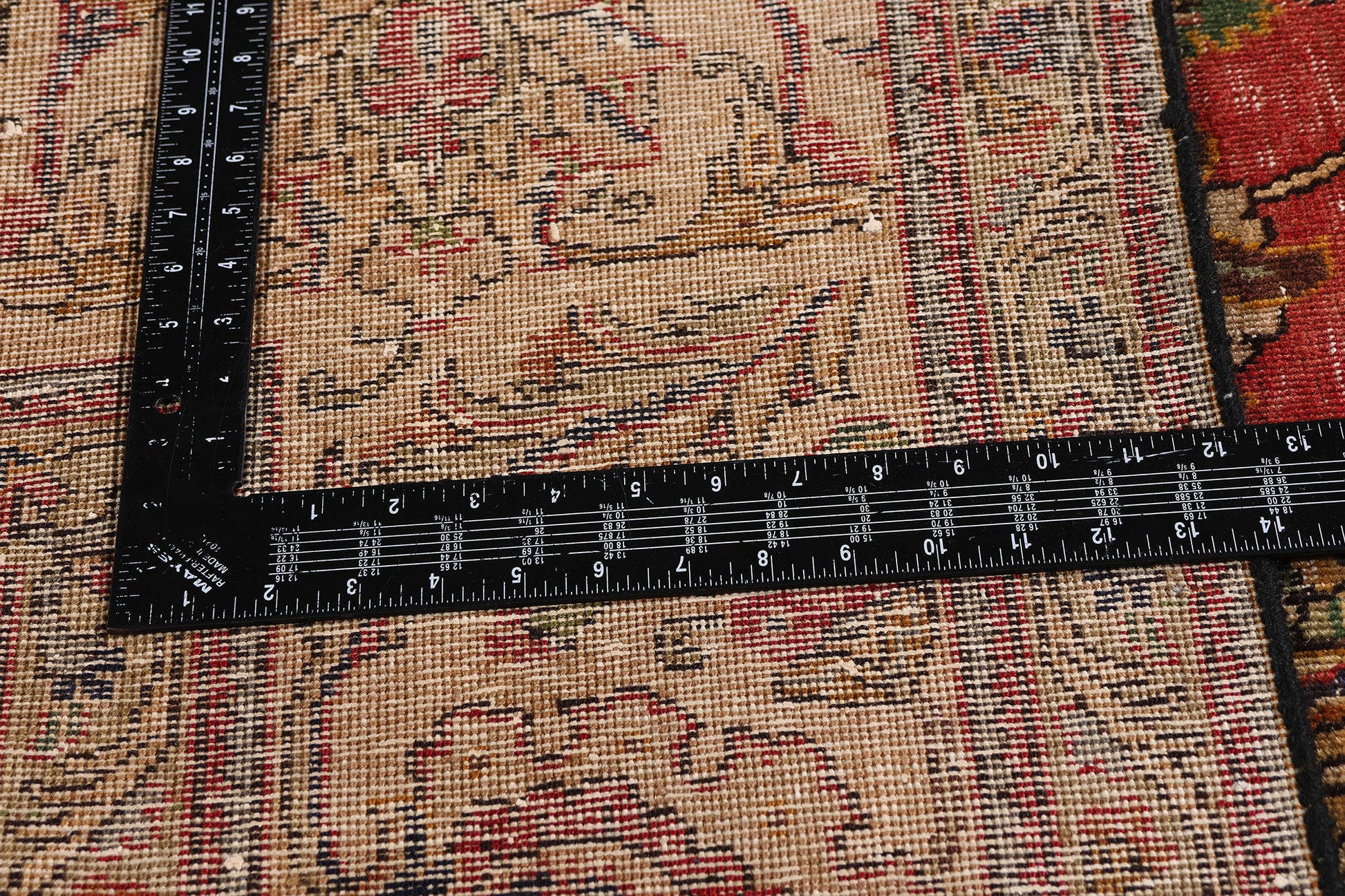 9 x 13 Red Antique Persian Tabriz Rug 74329