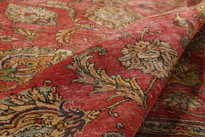 9 x 13 Red Antique Persian Tabriz Rug 74329