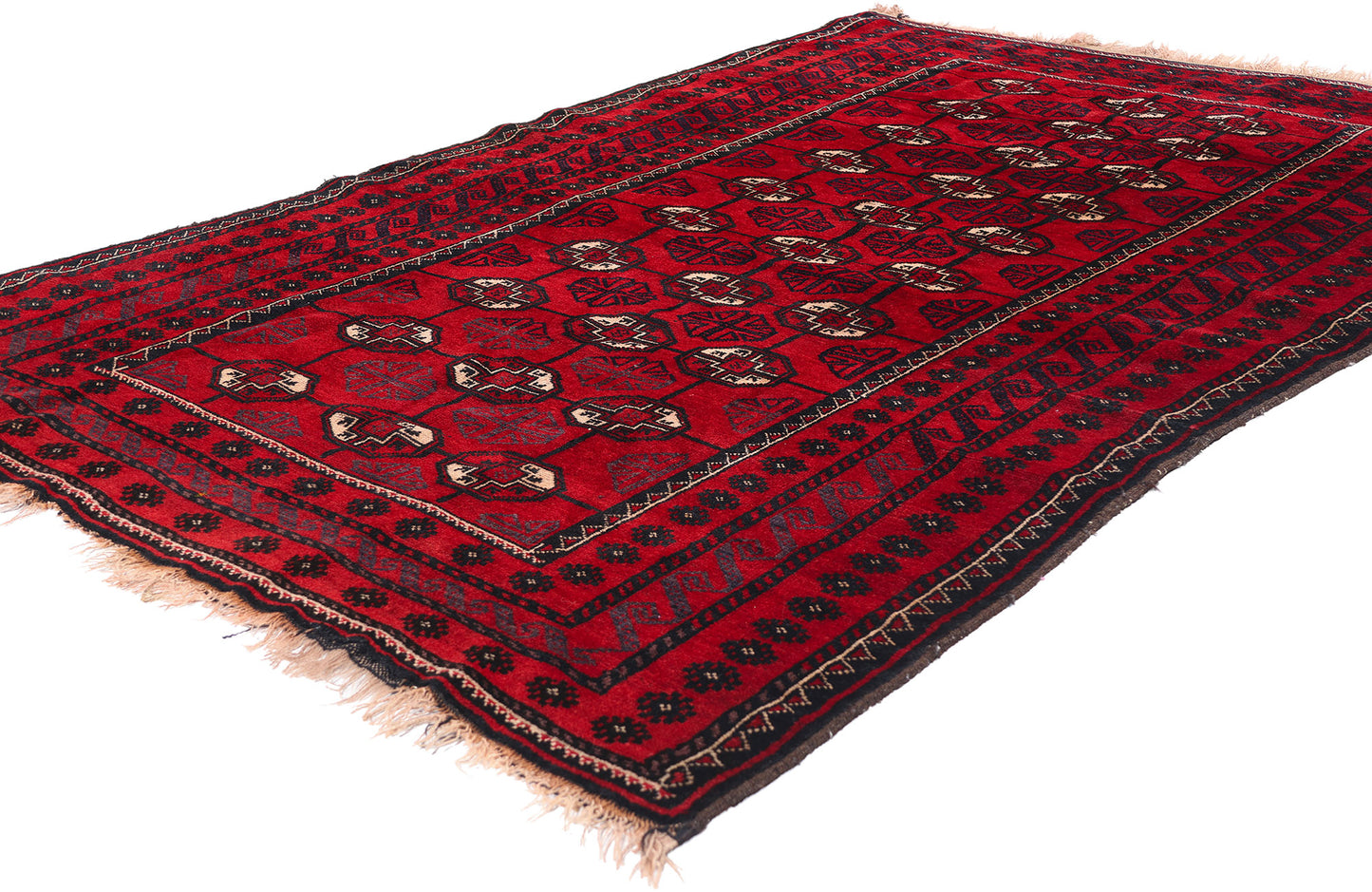 4 x 7 Antique Persian Turkoman Rug 79164