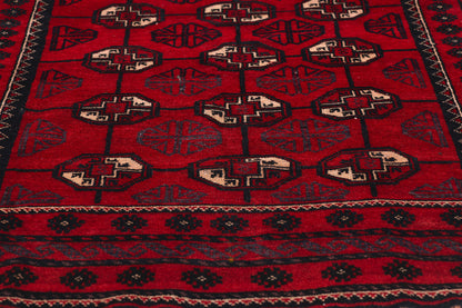 4 x 7 Antique Persian Turkoman Rug 79164