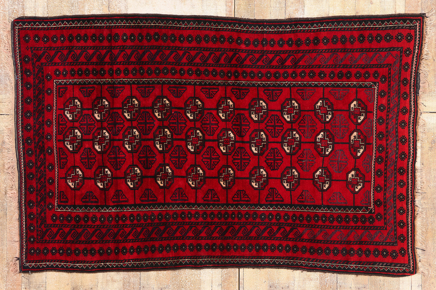 4 x 7 Antique Persian Turkoman Rug 79164