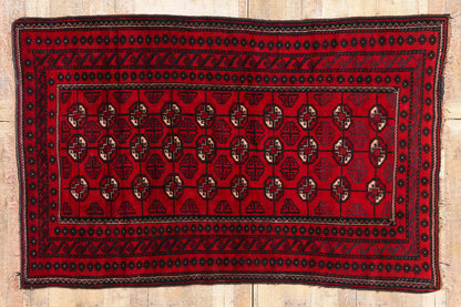 4 x 7 Antique Persian Turkoman Rug 79164