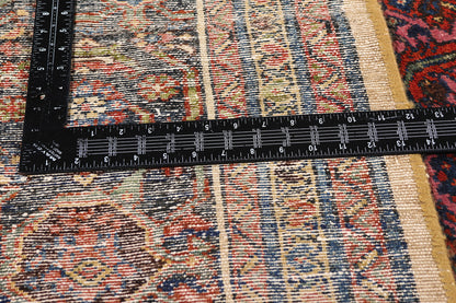13 x 21 Antique Pink Persian Hamadan Rug 78339