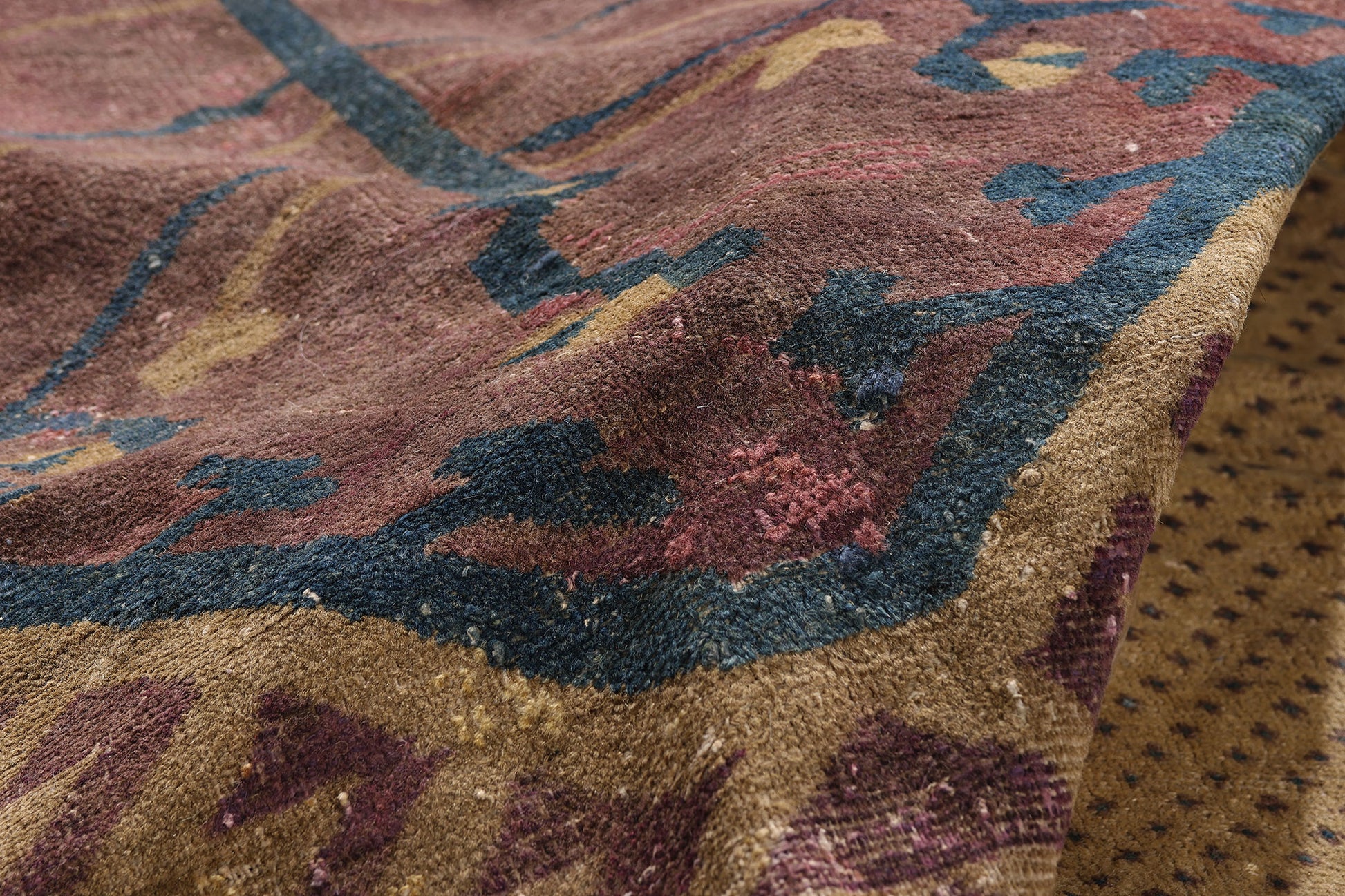 9 x 11 Plum Antique Persian Khotan Rug 79303