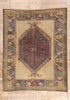 9 x 11 Plum Antique Persian Khotan Rug 79303