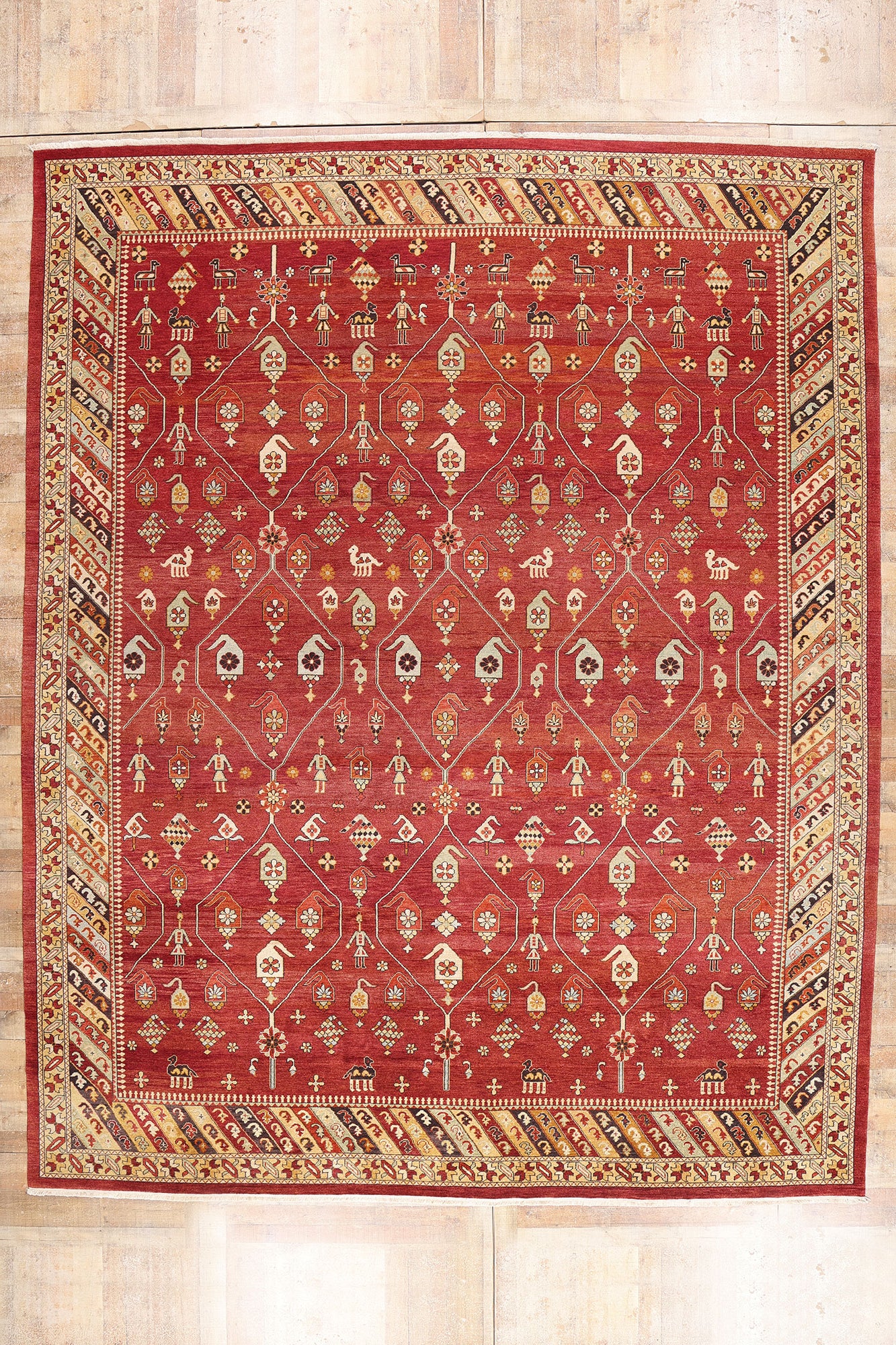 12 x 15 Antique Turkish Oushak Rug 79254