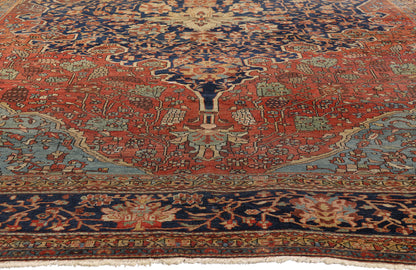 9 x 12 Antique Persian Farahan Rug 79211