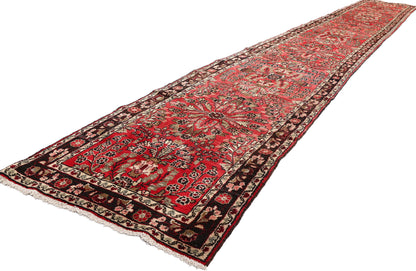 3 x 21 Antique Persian Dergazine Hamadan Rug 90037
