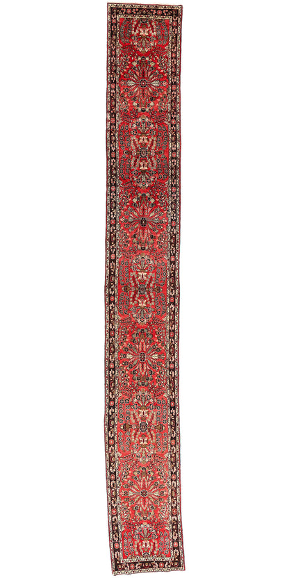 3 x 21 Antique Persian Dergazine Hamadan Rug 90037