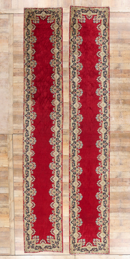 3 x 16 Antique Red Persian Kerman Rug 90031