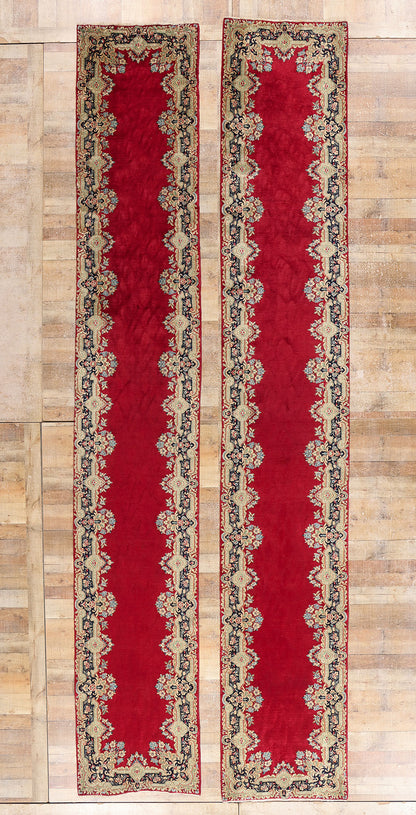 3 x 16 Antique Red Persian Kerman Rug 90032