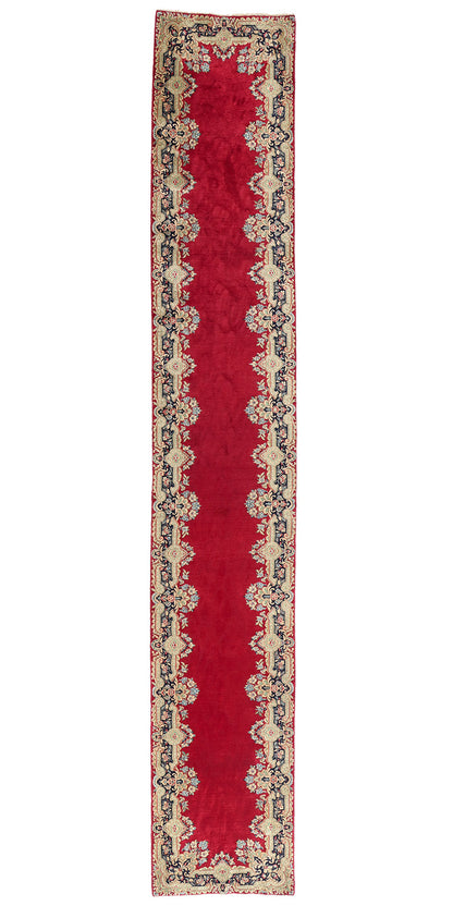 3 x 16 Antique Red Persian Kerman Rug 90032