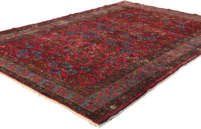 5 x 7 Antique Persian Lilihan Rug 79090