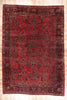 13 x 19 Antique Red Persian Sarouk Rug 79124