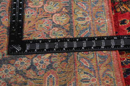 9 x 11 Antique Red Persian Sarouk Rug 79225