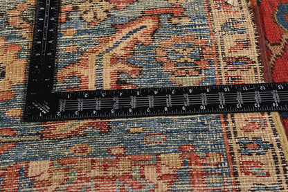 8 x 12 Red Antique Persian Serapi Rug 61530