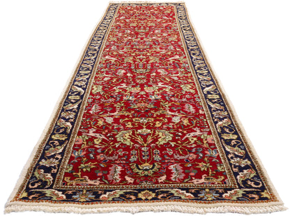 3 x 13 Antique Red Persian Tabriz Rug 90033