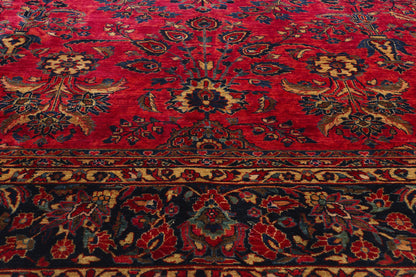 10 x 16 Antique Persian Sarouk Rug 78983