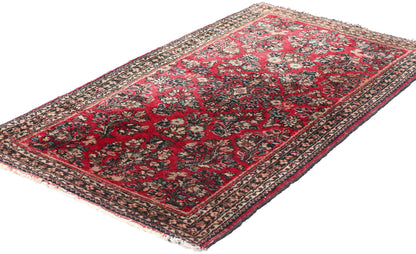 2 x 4 Antique Persian Sarouk Rug 78964