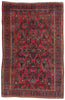 4 x 6 Antique Red Persian Sarouk Rug 79018
