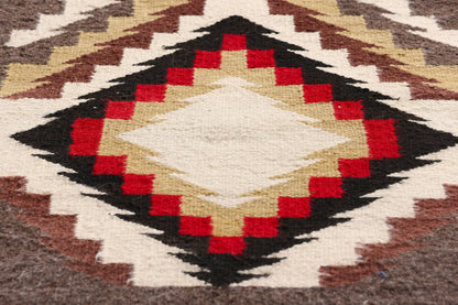 3 x 5 Earth-Tone Antique Teec Noc Pos Navajo Rug 79298