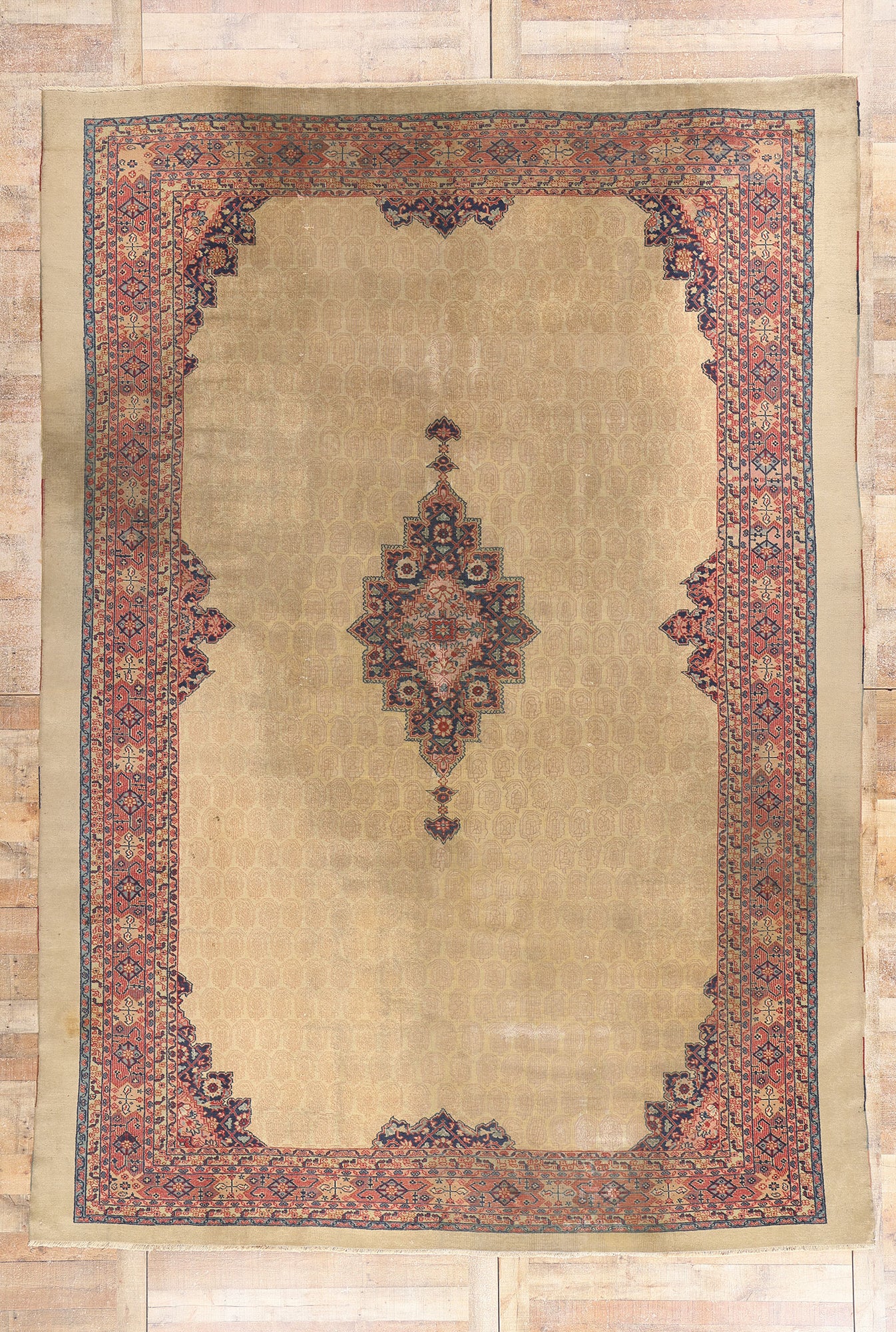 9 x 13 Antique Turkish Sivas Rug 72224