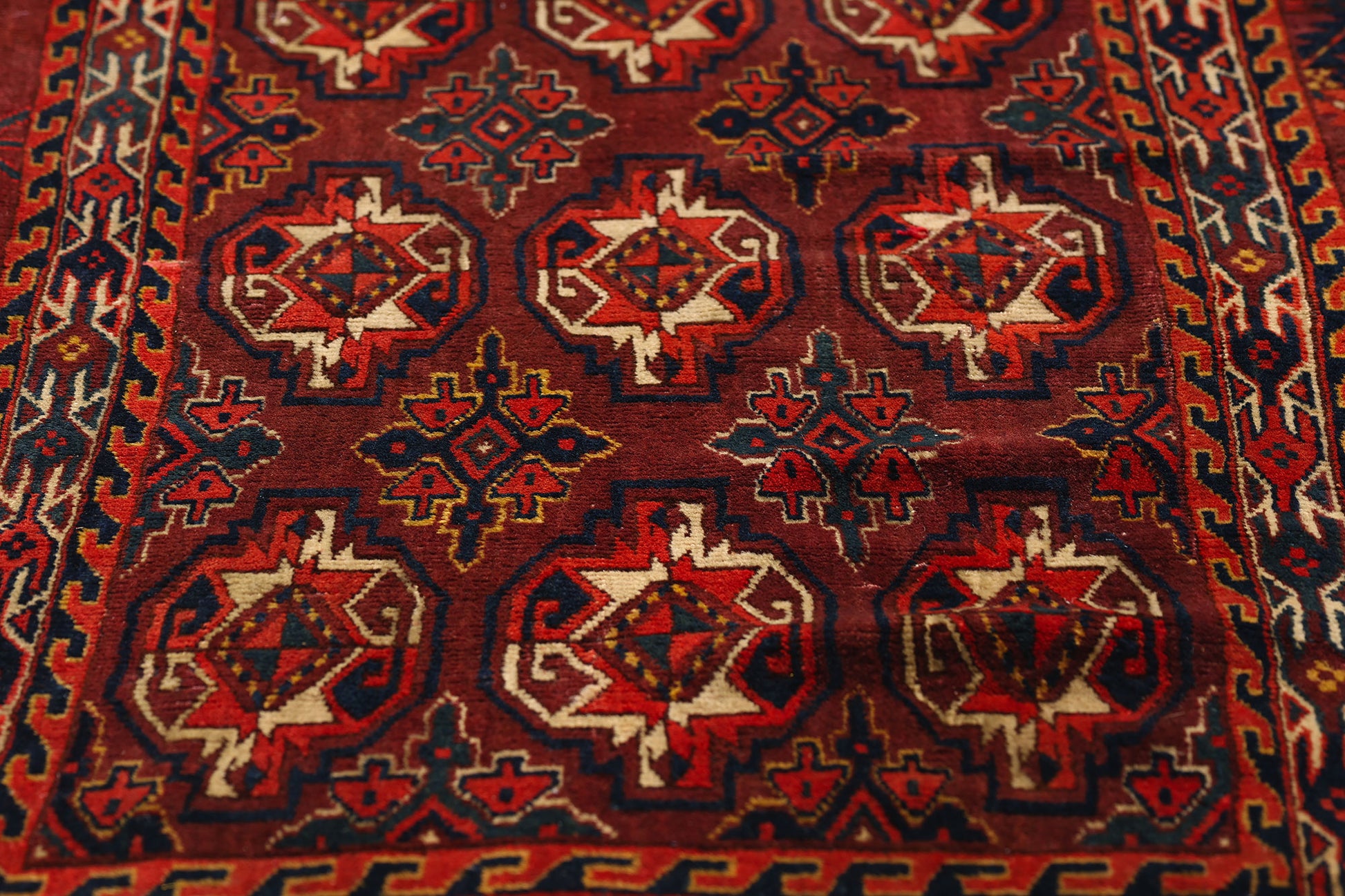 2 x 4 Red Antique Afghan Turkmen Chuval Bag 79343