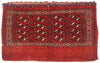 2 x 4 Antique Turkmen Chuval Bag Face Rug 79341