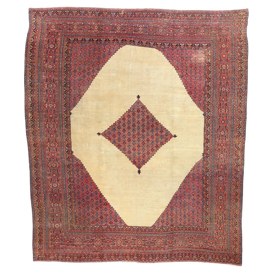 14 x 16 - Red Antique Persian Khorassan Rug - 74232
