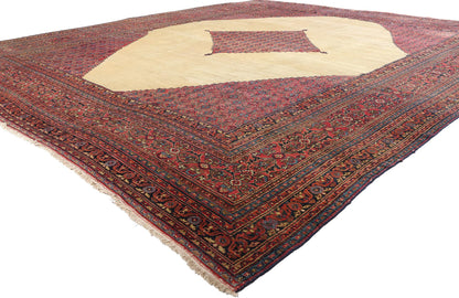 14 x 16 - Red Antique Persian Khorassan Rug - 74232