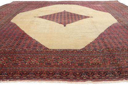 14 x 16 - Red Antique Persian Khorassan Rug - 74232