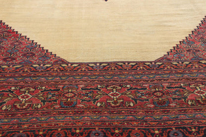 14 x 16 - Red Antique Persian Khorassan Rug - 74232