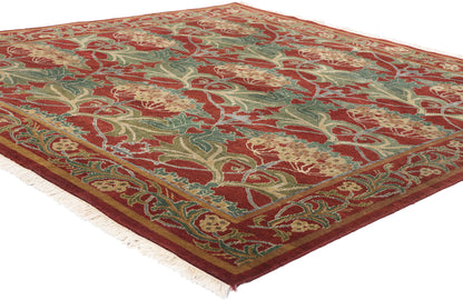 7 x 7 Vintage Tibetan Arts & Crafts Style Rug 79148