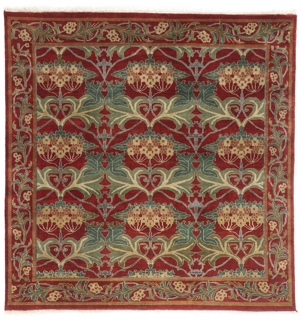 7 x 7 Vintage Tibetan Arts & Crafts Style Rug 79148
