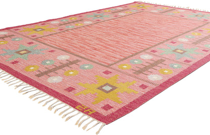 6 x 10 Astrid Sampe Vintage Swedish Rollakan Rug 79055