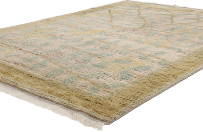 6 x 9 Modern Biophilic Moroccan Rug 31290