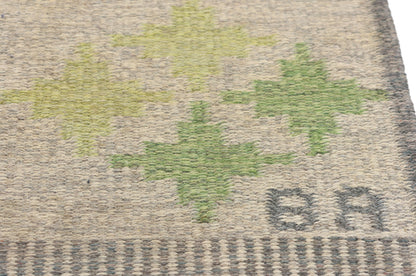 5 x 8 Bitte Ahlgren Vintage Swedish Rollakan Rug 79048