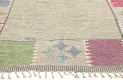 5 x 8 Bitte Ahlgren Vintage Swedish Rollakan Rug 79048